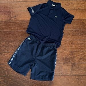 Lacoste outfit sport polo and sport shorts size 12